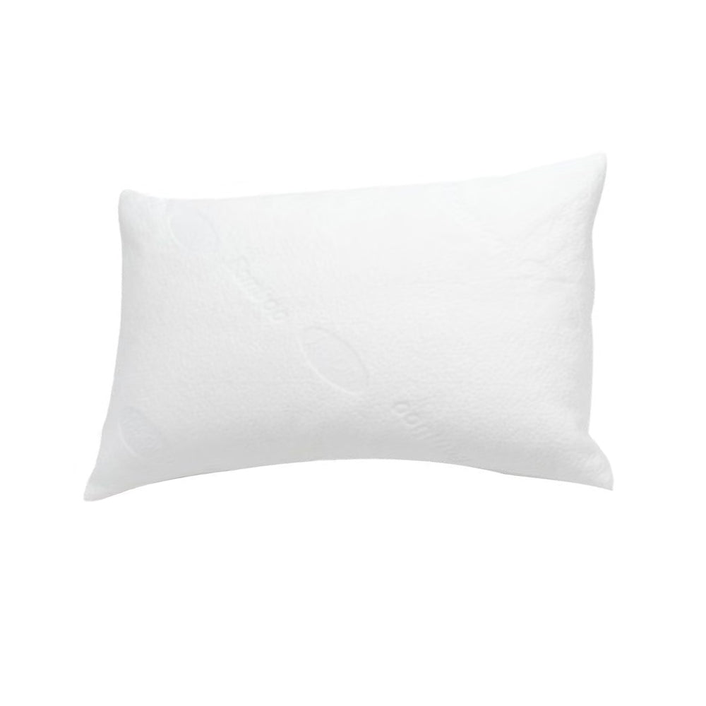 Jason Rectangle Bamboo Blend Waterproof Soft Pillow Protector Cover White (2 Pack) — image 2