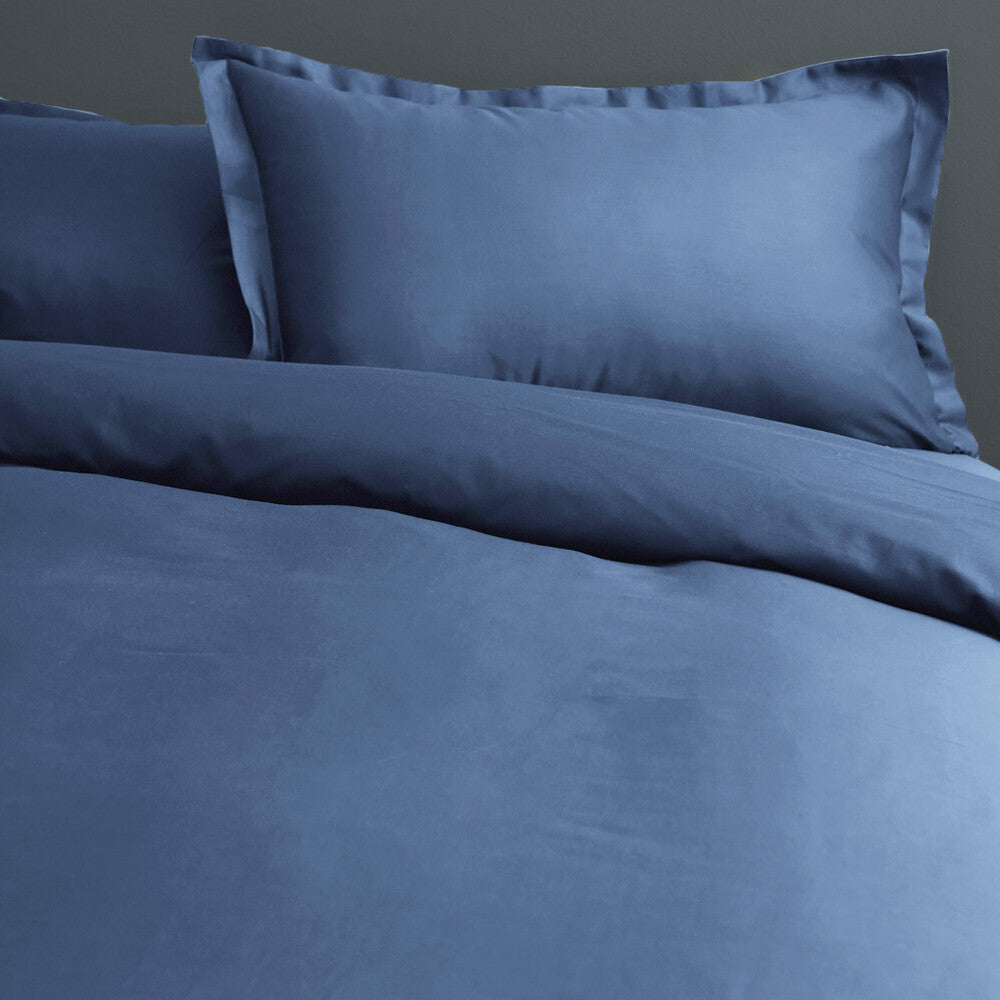 Canningvale Queen Bed Quilt Cover Set Bedding Palazzo Royale 1000TC Bombay Blue