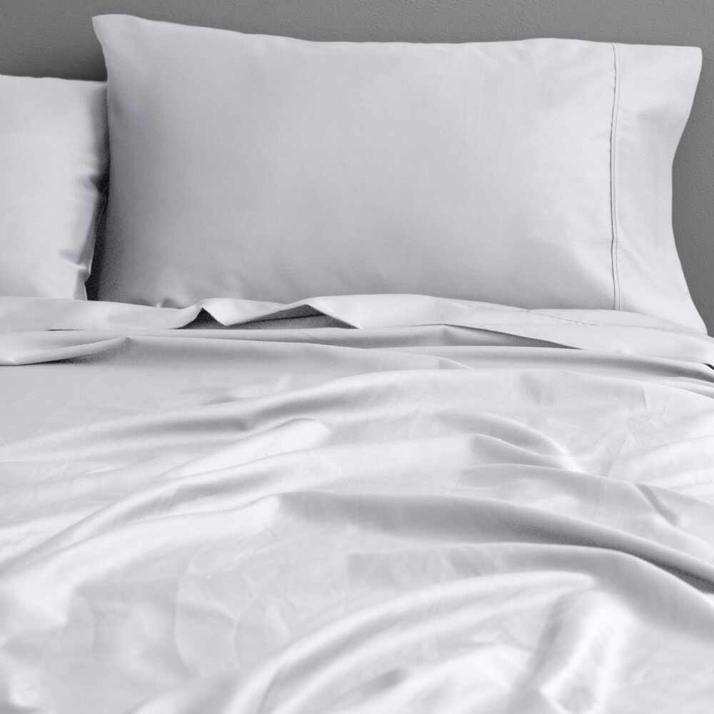 Canningvale King Bed Fitted Sheet Set Bedding Palazzo Royale 1000TC White
