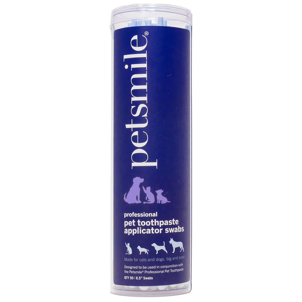 Petsmile 6.5" Cat/Dog Pet Toothpaste Applicator Swabs Teeth/Dental Cleaning (50 Pieces)