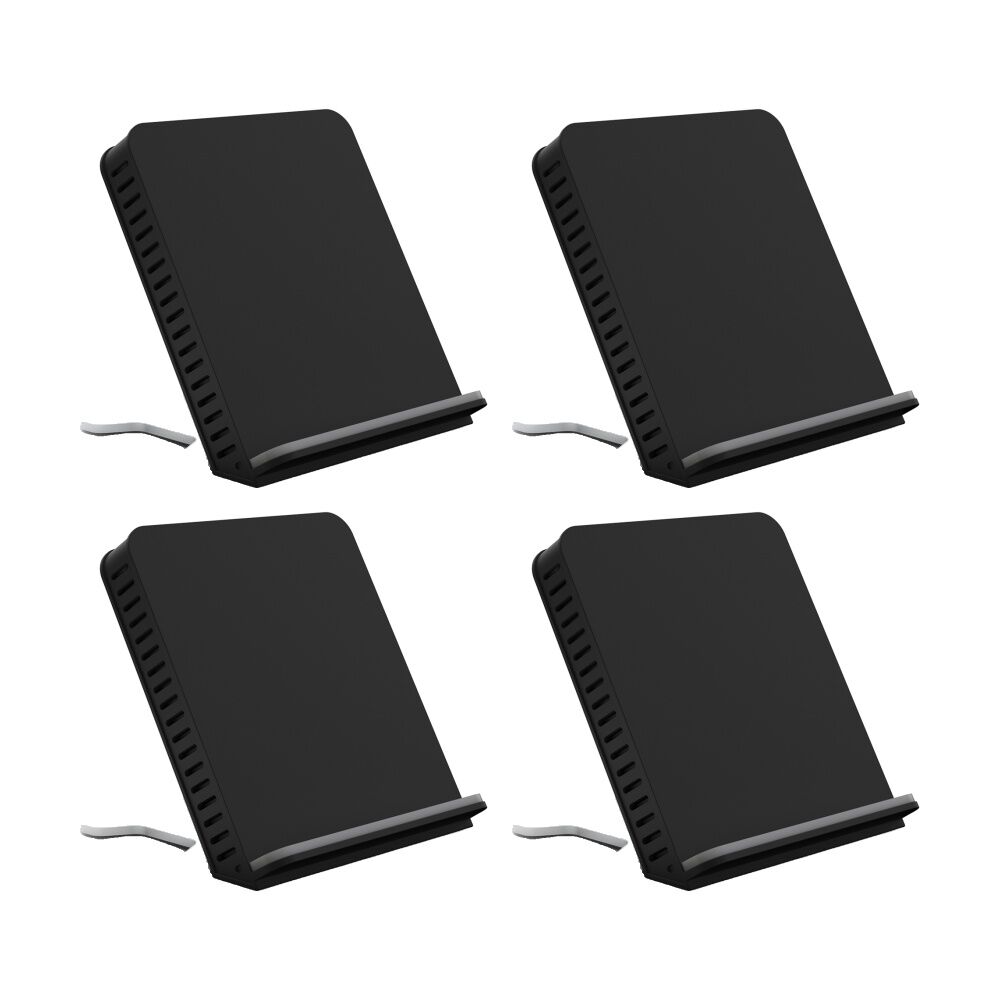 Pushstart 10W QI Fast Charge Mobile Phone Wireless Stand Black (4 Pack)