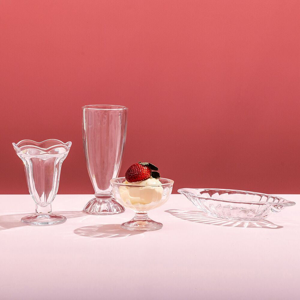 Porto 4pc Porto Soda Lime Glass Dessert Ice Cream Sundae Cup 13cm/150ml Clear (2 Pack) — image 3