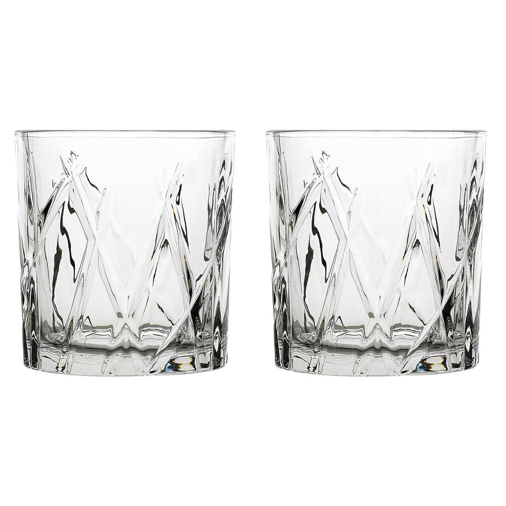 Porto 6pc Porto Riley Soda Lime Glass Tumblers Cocktail Drinkware Set 280ml Clear (2 Pack)