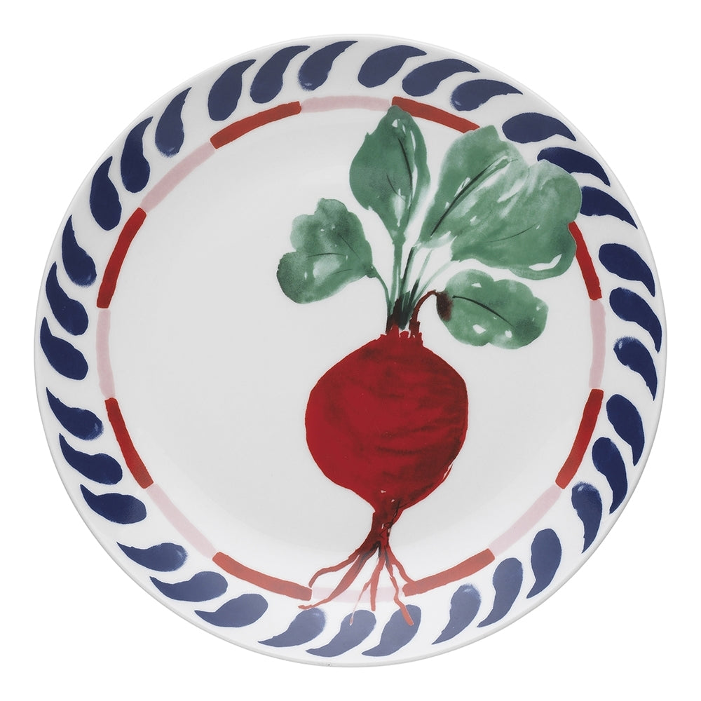 Porto Cucina 20cm Porcelain Side Plate Food/Snack Dish Tableware Round Radish