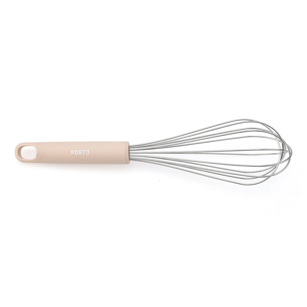 Porto Zest Stainless Steel/Plastic 30cm Whisk Food Baking Beater/Mixer Utensil