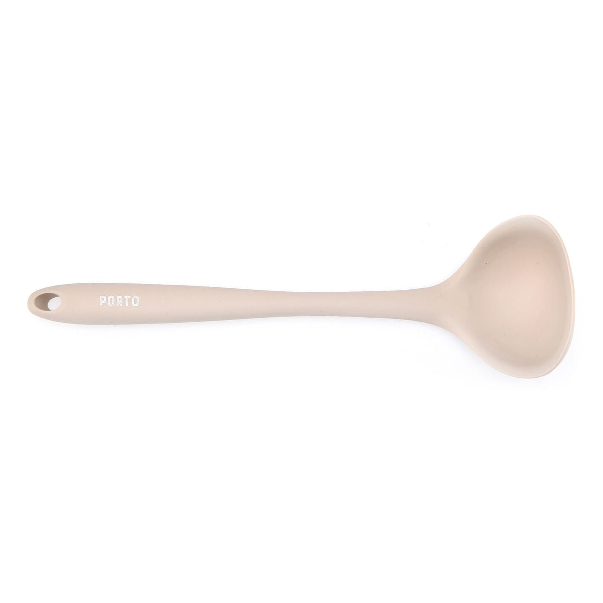 Porto Zest Silicone 27cm Soup Ladle Food Kitchen Cooking/Serving Utensil Almond