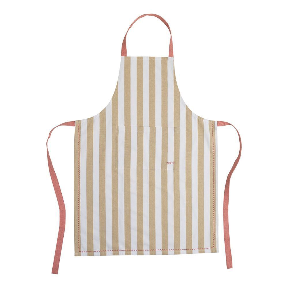 Porto Lola Polycotton Chef Apron w/ Front Pocket Home/Kitchen Cooking Almond