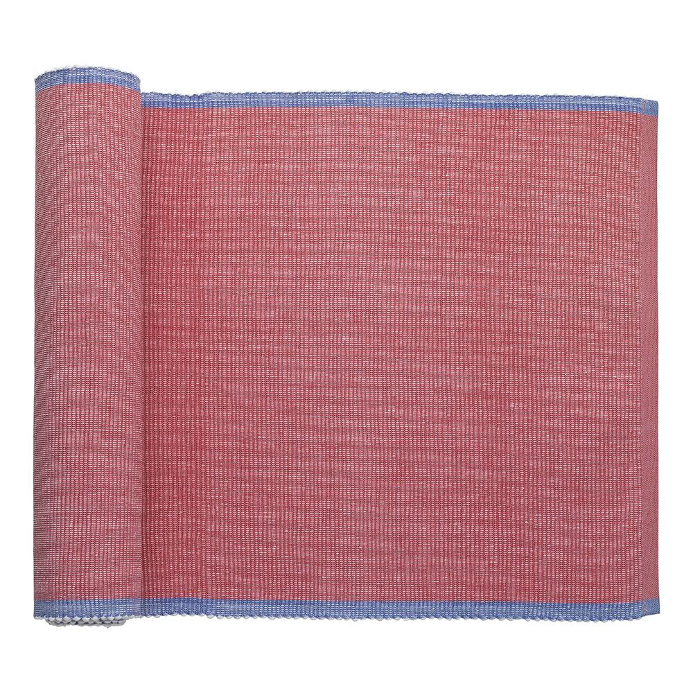 Porto Lola Polycotton Ribbed Table Runner Dining Decor 33x180cm Fuchsia