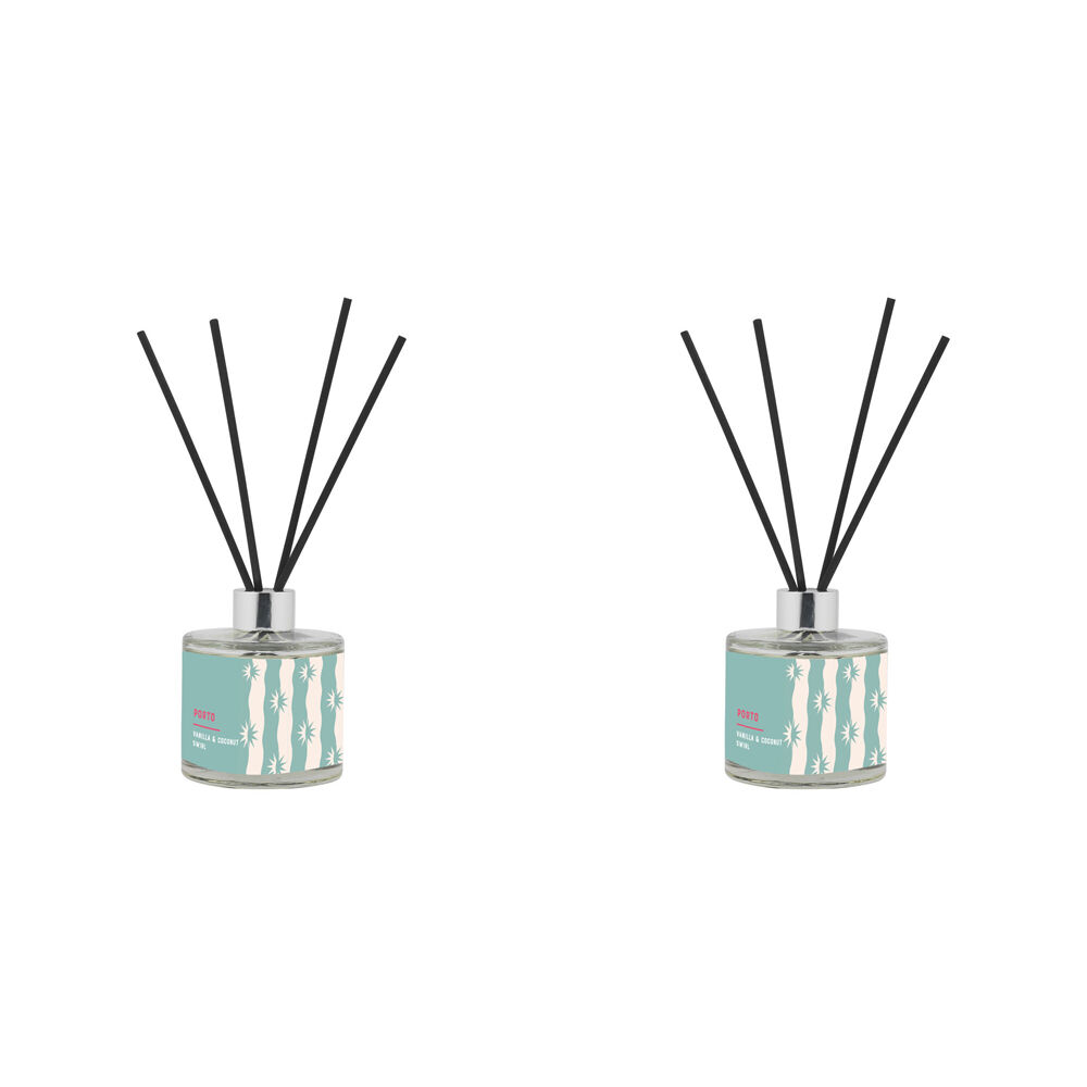 Porto Illumina 200ml Diffuser Coconut & Vanilla Dream Home/Room Fragrance (2 Pack)