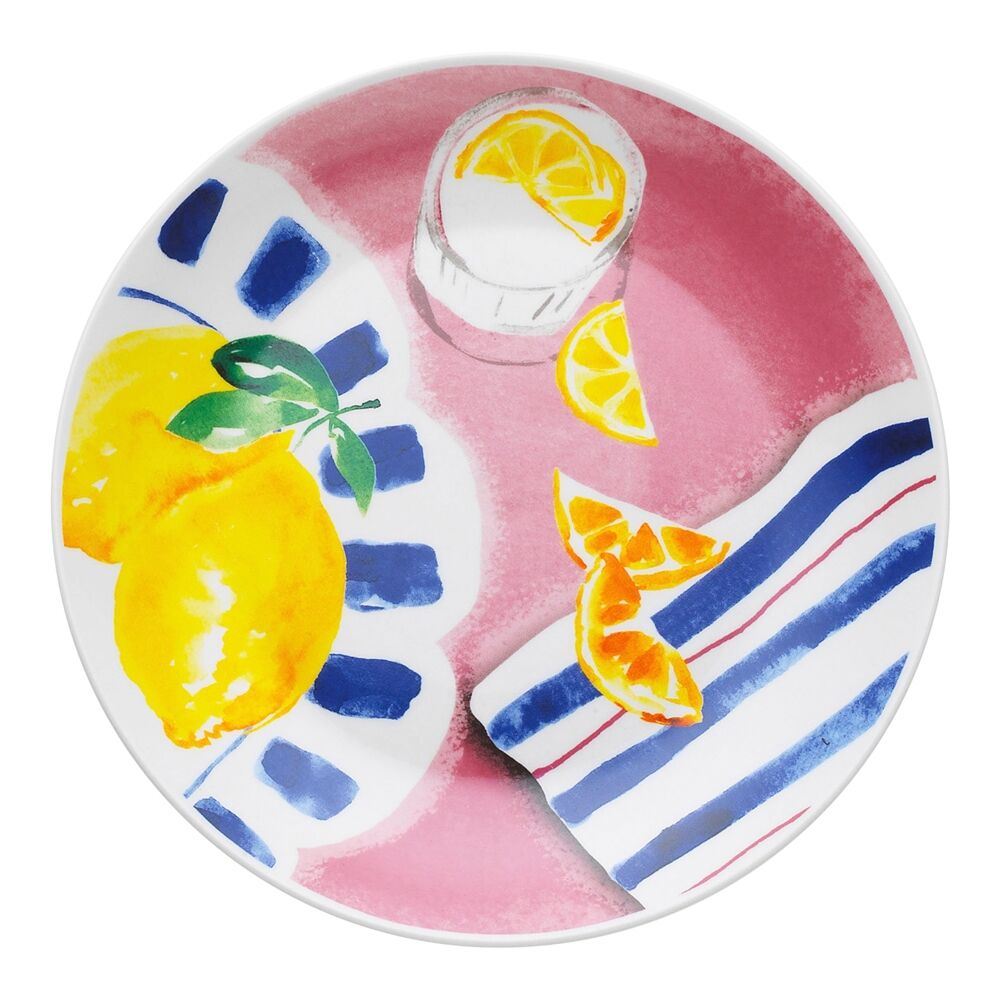 Porto 20cm Summer Porcelain Positano Round Kitchen Dinnerware Side Plate