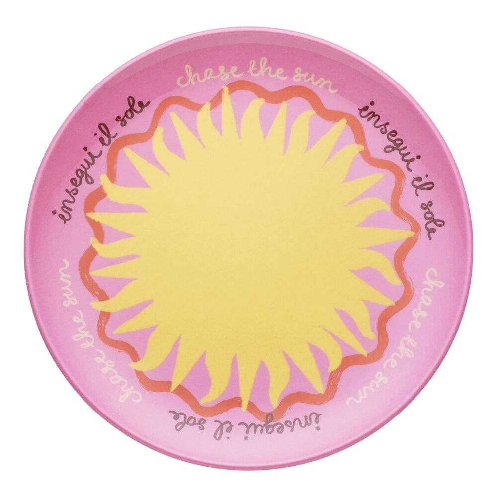 Porto 4pc Porto Sole Outdoor Entertaining Side Plates Blush, Sea, Indigo, Pink (2 Pack)