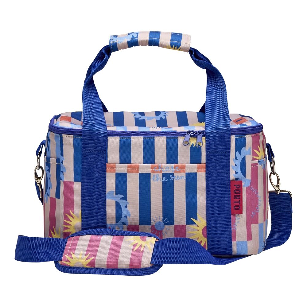 Porto 34x22x20cm Multi-Coloured Sole Insulated Bag with Shoulder Strap