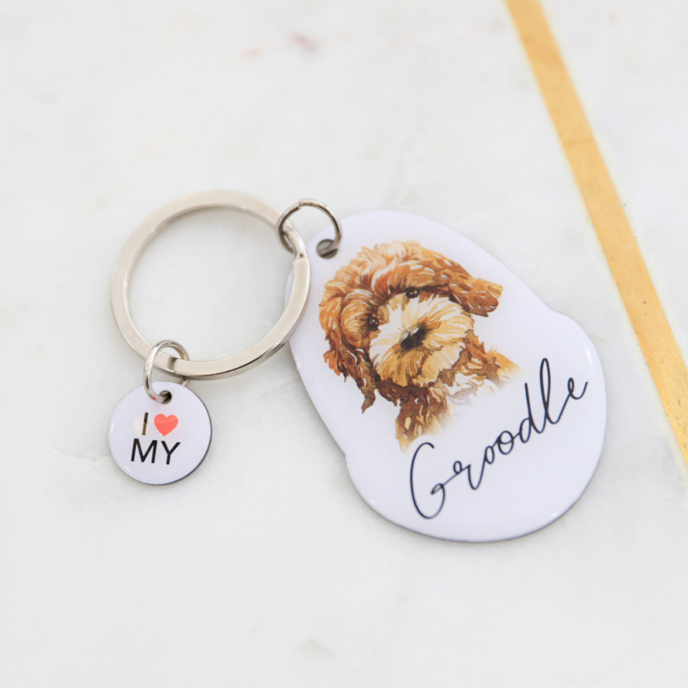 Splosh Pet Groodle Keyring Animal Keychain Hanging Bag Charm Accessory 4x8.5cm — image 4
