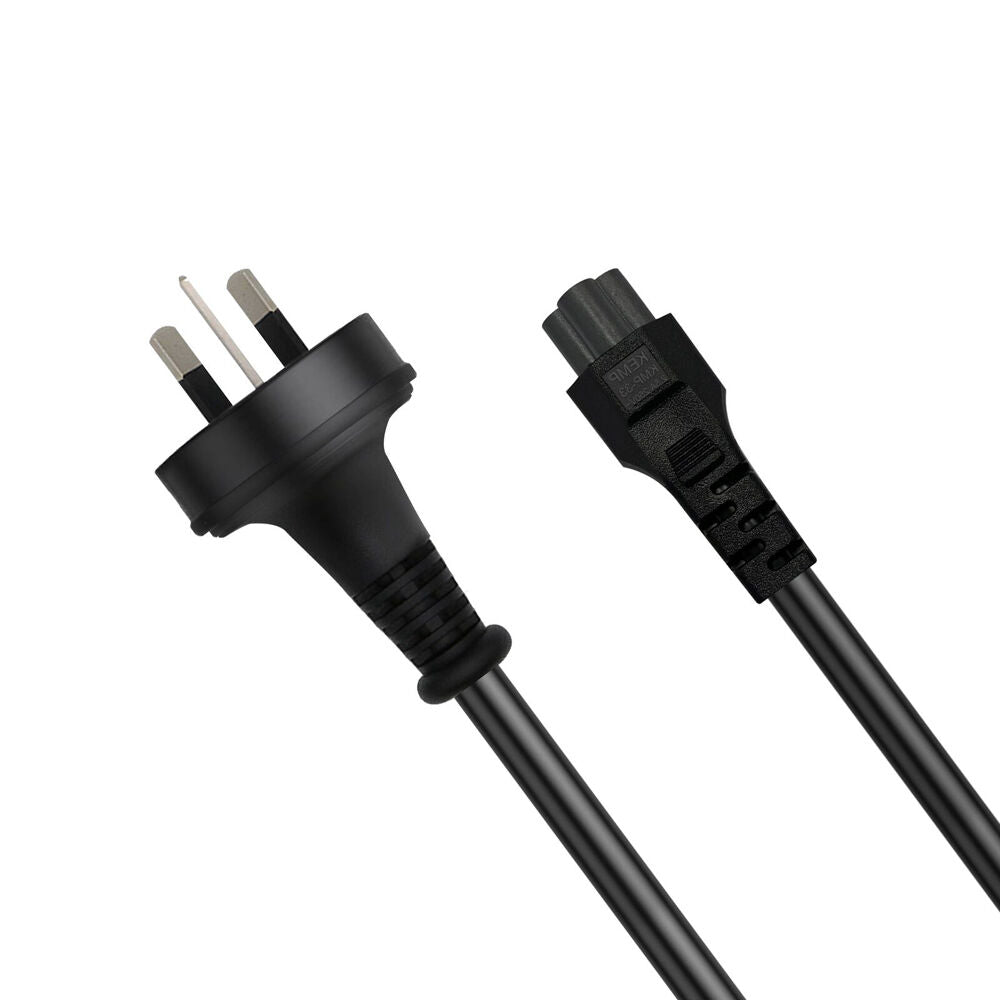 Cruxtec PTM-75-1MBK 3 Pin AU Male to Female IEC-C5 Power Cable 1m Black — image 4