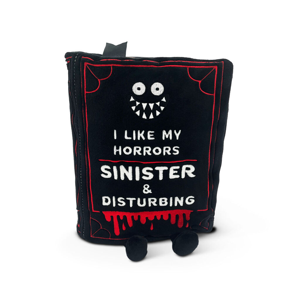 Punchkins Horror Book Novelty Plush Toy Book-Themed Plushie 18cm Black 8y+
