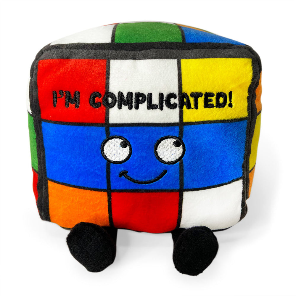 Punchkins I'm Complicated! Rubiks Cube Plush Stuffed Soft Cuddle Play Toy 15cm
