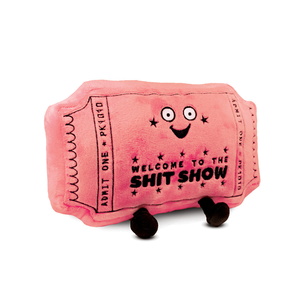 Punchkins Ticket Stub Sh*t Show Plush Stuffed Soft Sleep Cuddle Play Toy 15cm