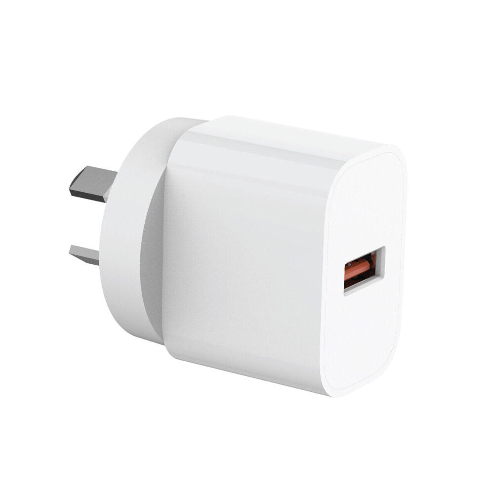 Laser Universal Compatibility 18W USB-A QC3 Wall Fast Charger AU/NZ Plug