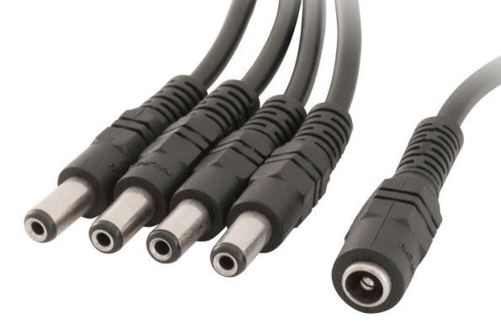Doss Pw8204 2.1Mm Socket To 4 x 2.1Mm Plugs For Cctv 4 Way Dc Distribution Lead — image 2