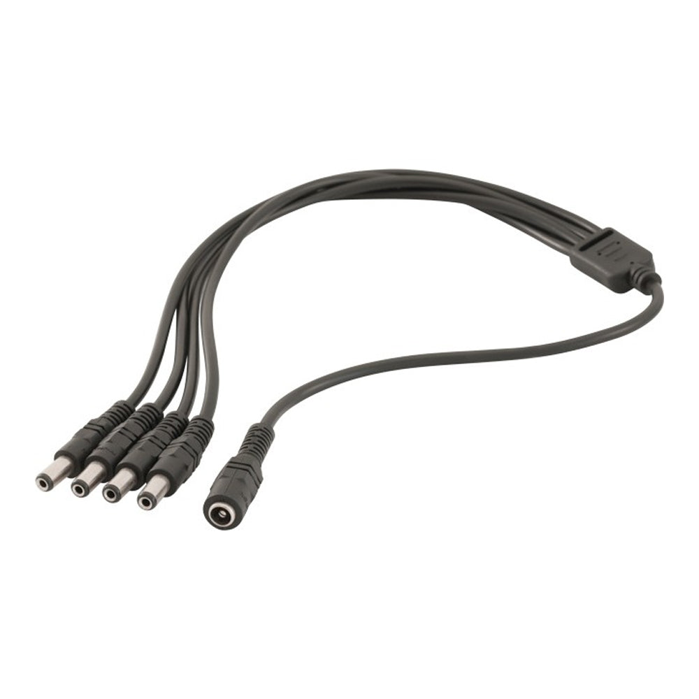 Doss Pw8204 2.1Mm Socket To 4 x 2.1Mm Plugs For Cctv 4 Way Dc Distribution Lead