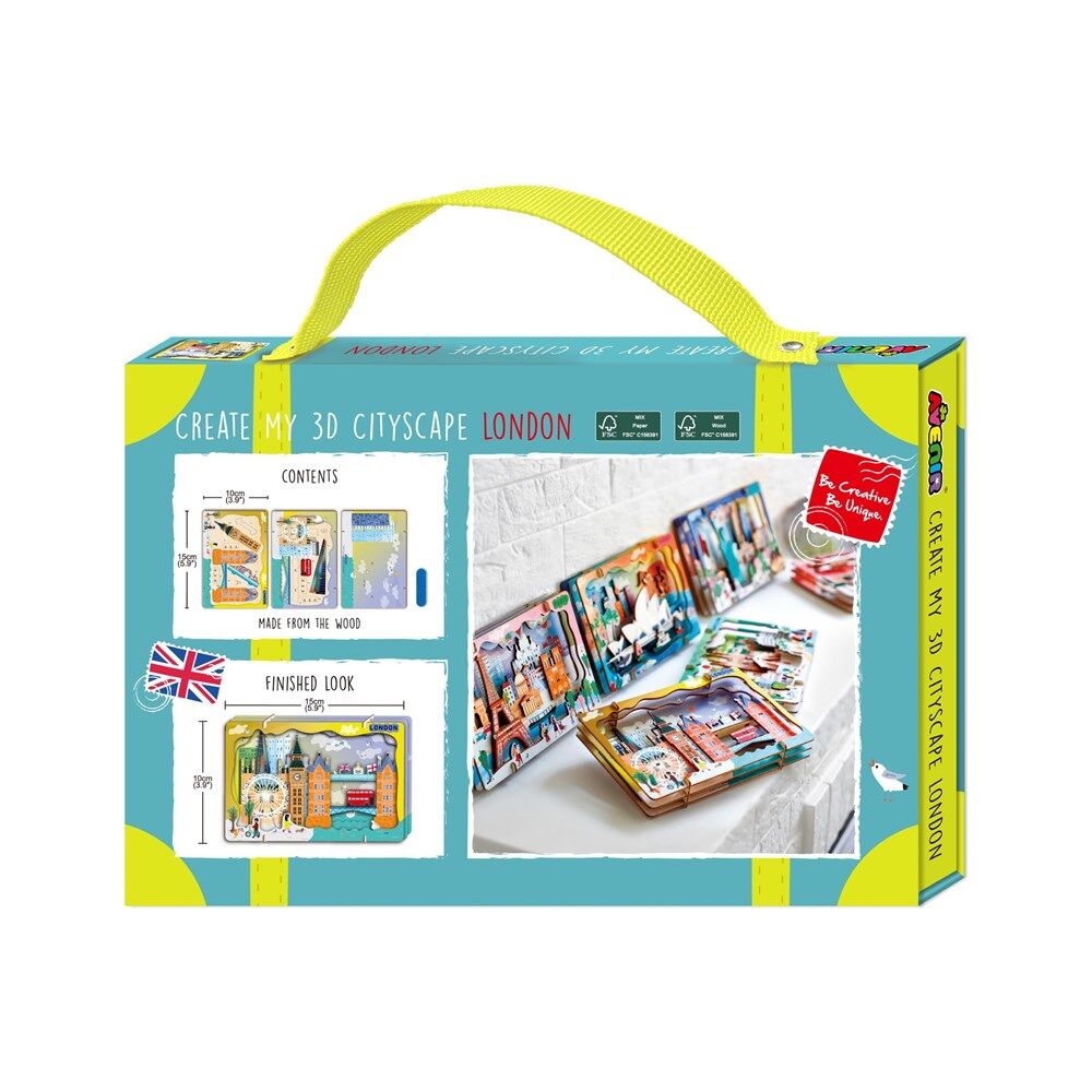 Avenir Create My 3D Cityscape Wooden Puzzle Construction Toy London Kids 6y+ — image 2