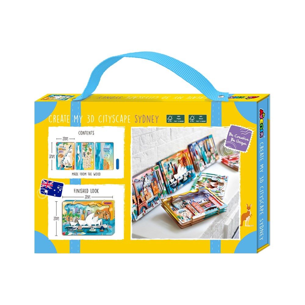 Avenir Create My 3D Cityscape Wooden Puzzle Construction Toy Sydney Kids 6y+ — image 2