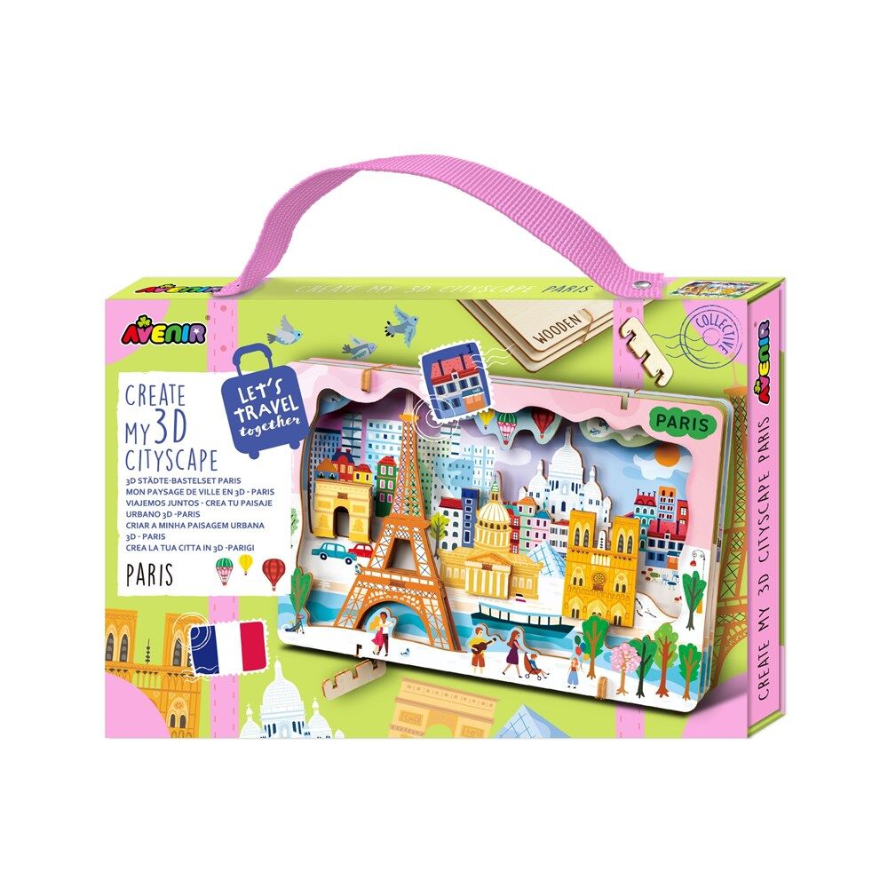 Avenir Create My 3D Cityscape Wooden Puzzles Paris and New York Set 6y+ (2 Pieces) — image 2
