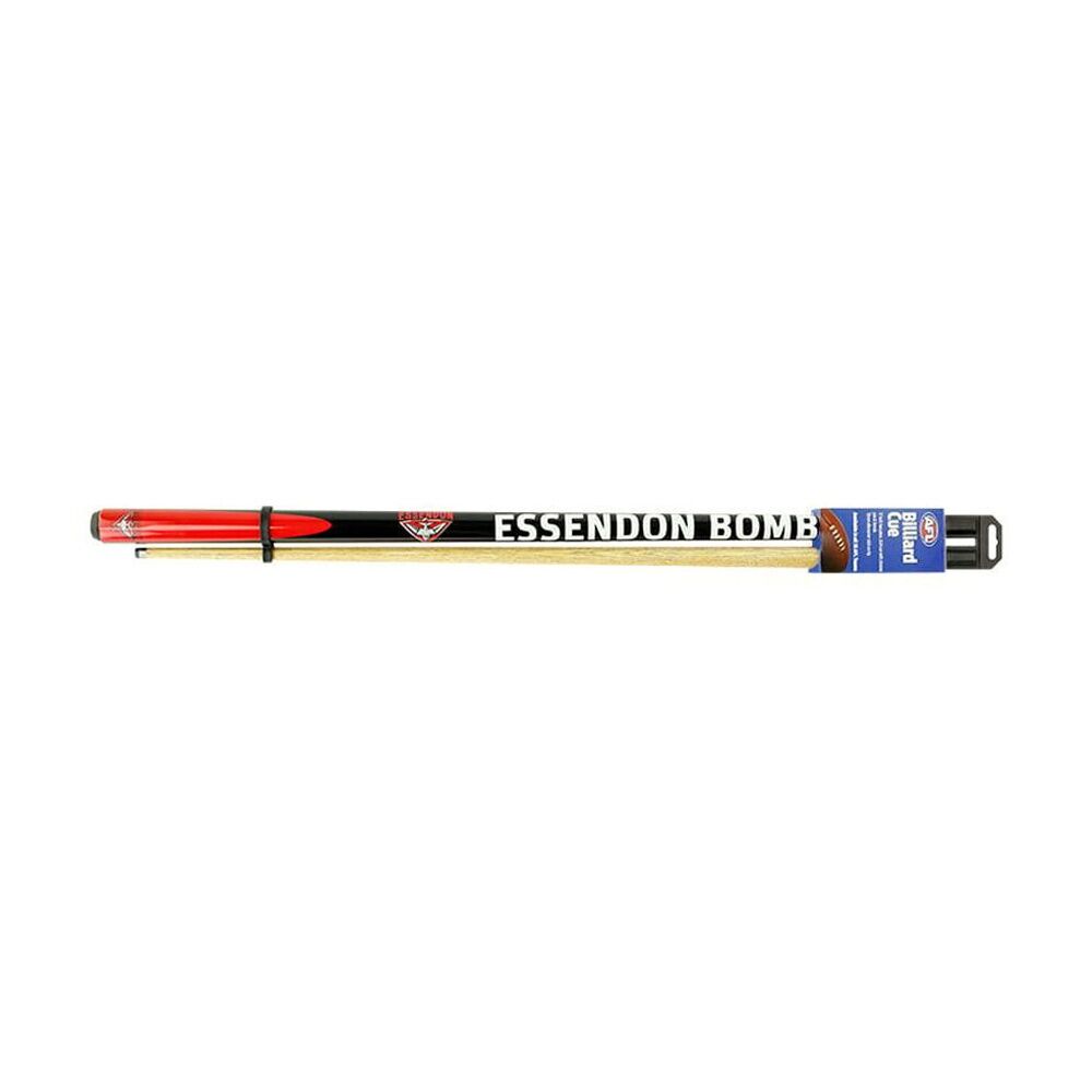 Afl 2-Piece Cue Essendon Ash Shaft 10mm Elkmaster Tip Pool/Billiards