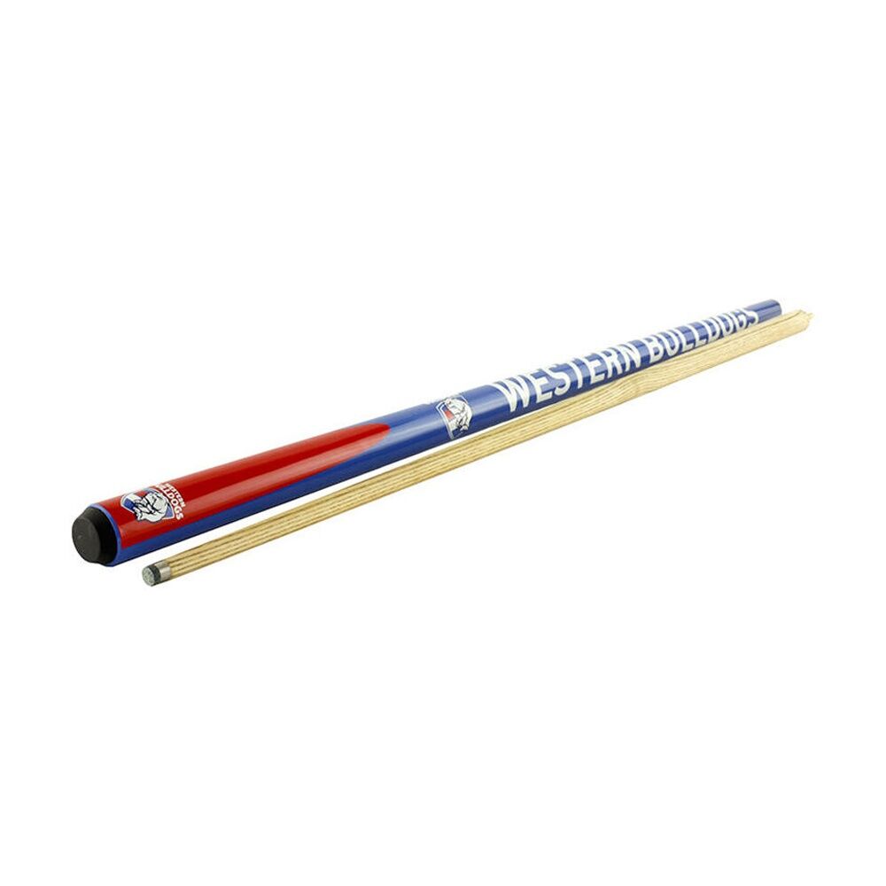Afl 2-Piece Cue Western Bulldogs Ash Shaft 10mm Elkmaster Tip Pool/Billiards — image 2