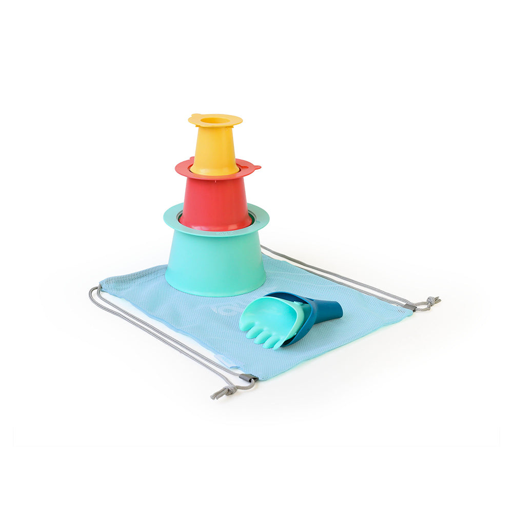 Quut 41cm Beach Set Outdoor/Play Water/Sand Toys Alto/Raki/Bag for Kids/Children