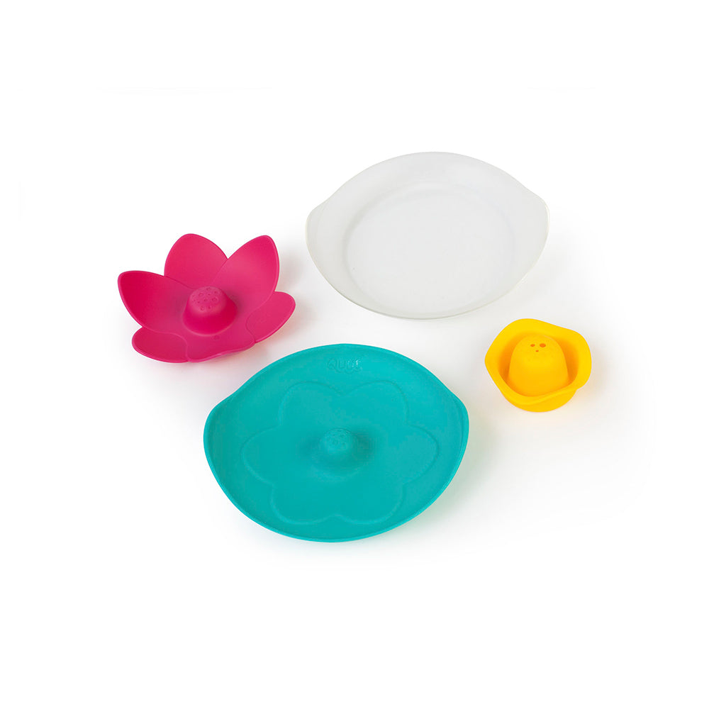 Quut Lili 16cm Bath Water Floating Flower Toys for 0m+ Baby/Kids Blue/Yellow/Red — image 2
