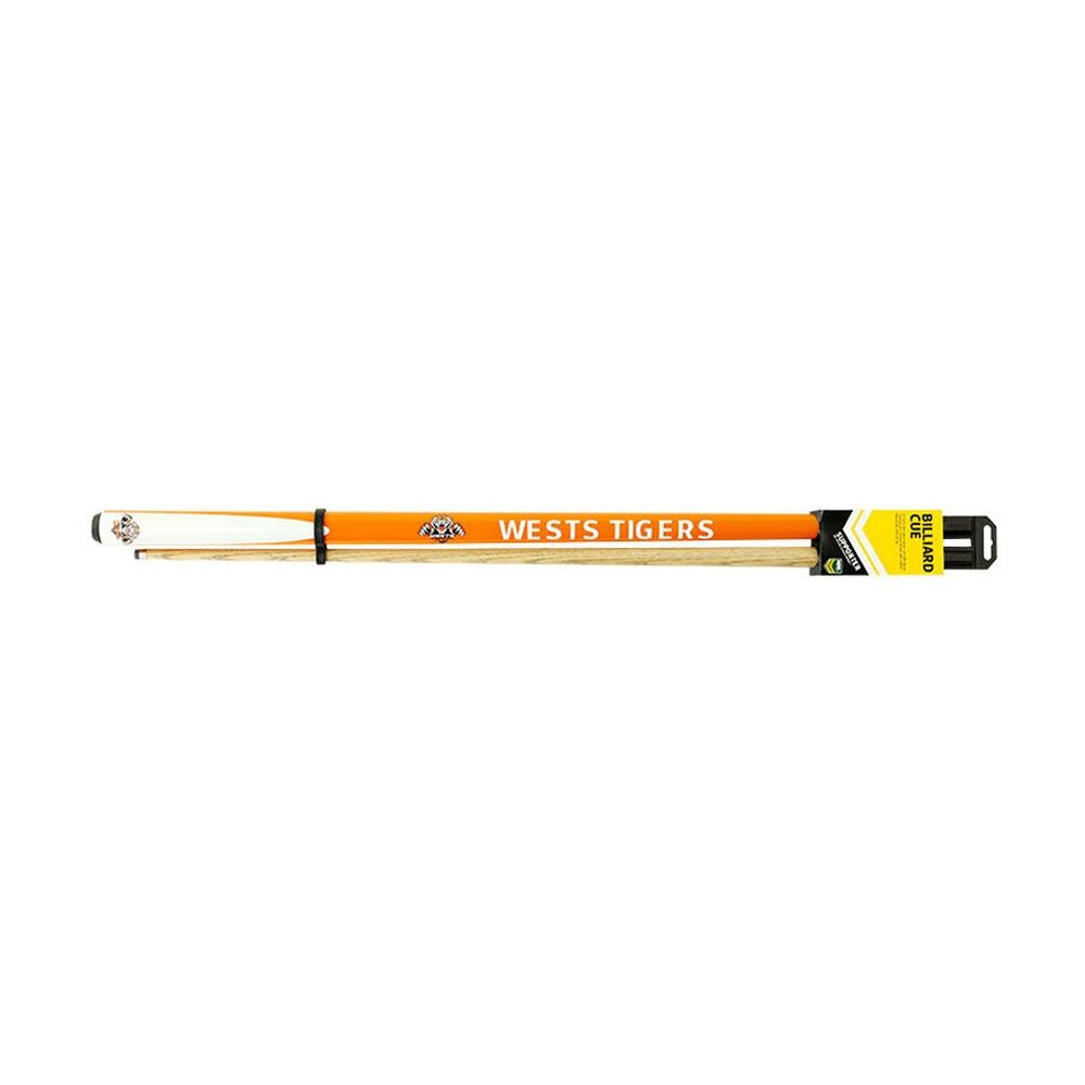 NRL 2-Piece Cue Wests 57 inch Ash Shaft 10mm Elkmaster Tip Pool/Billiards