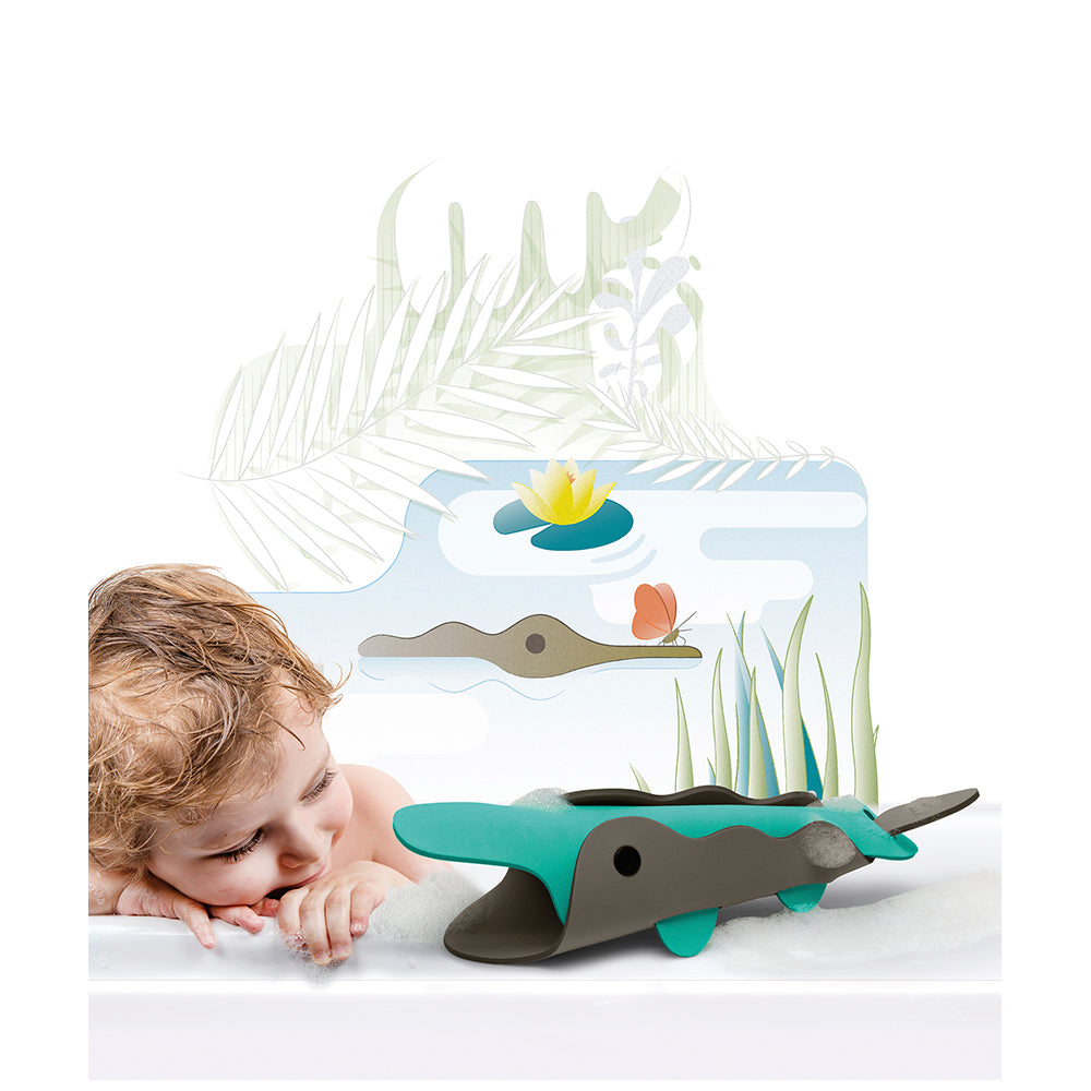 Quut Quutopia Bath Water Float Shower Toys for 3y+ Kids Crocodile River (6 Pieces) — image 2