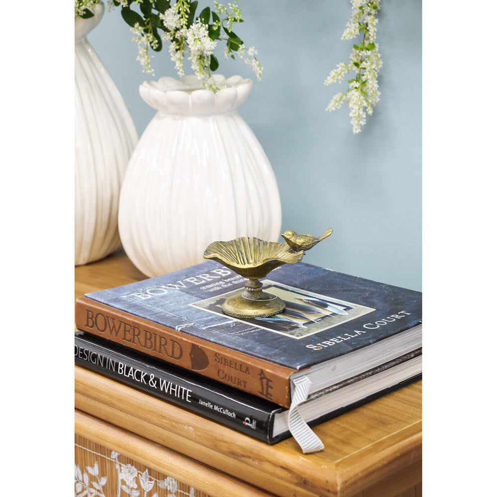 LVD Trinket Dish Bird Garden/Yard Outdoor/Indoor Home Decor 11.8 cm Ant/Gold — image 2