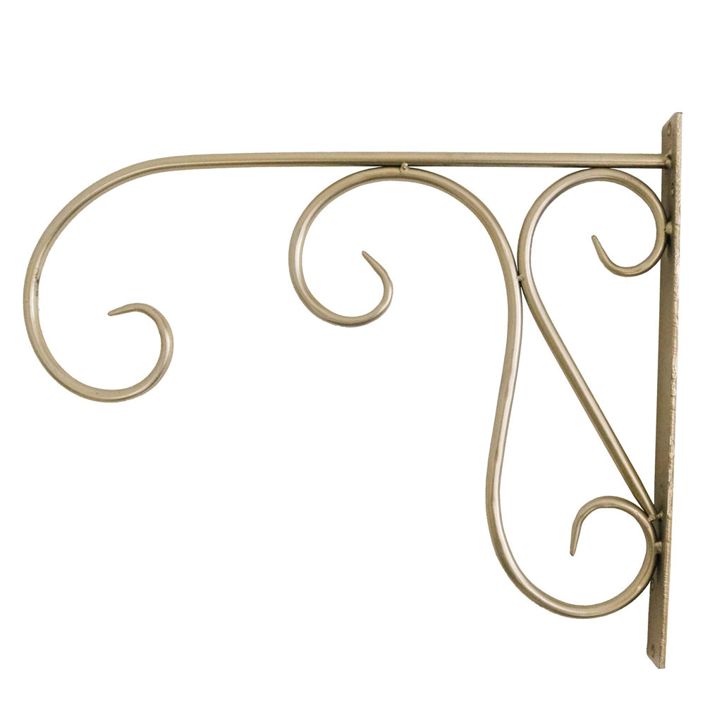 LVD Metal XL Lantern Wall Bracket/Holder Hanging Garden/Patio Decor 45cm GLD (2 Pack) — image 2