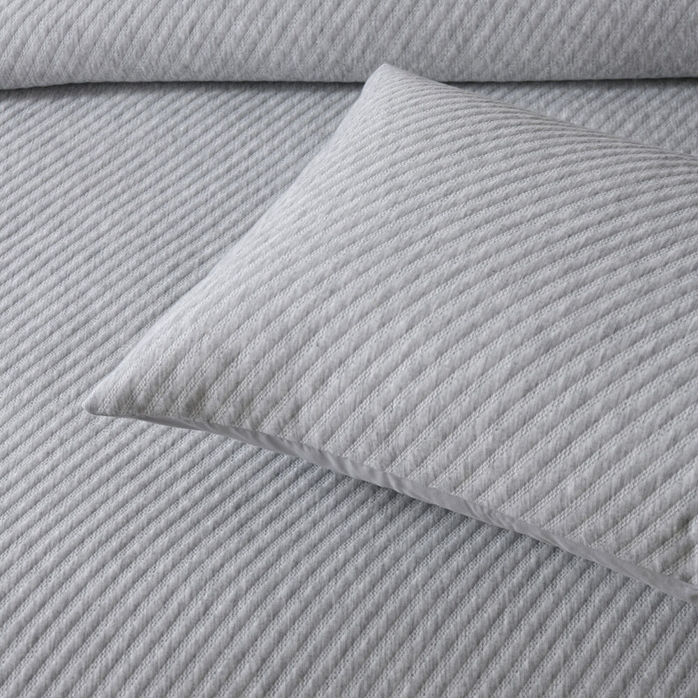 Bianca Pesaro Poly/Cotton Quilt Cover Pillowcase Set Grey Marle — image 3