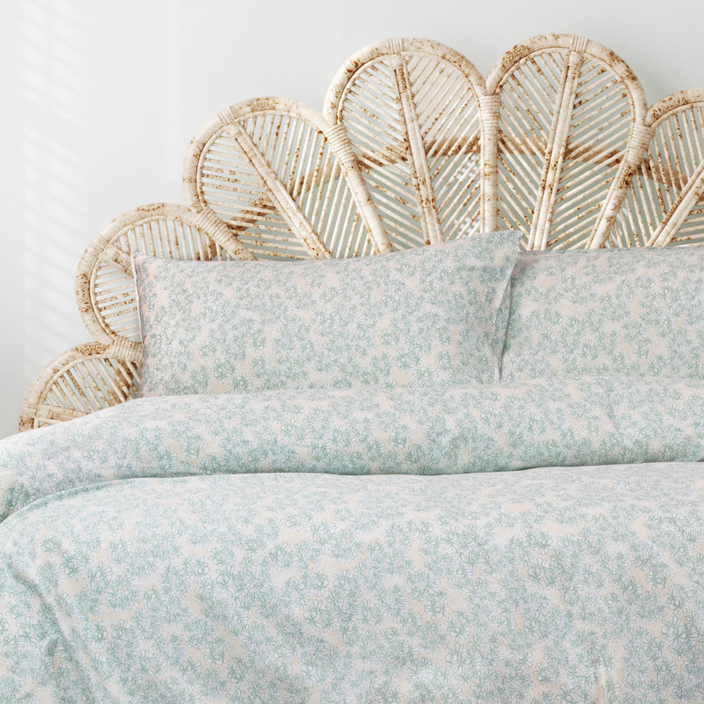 Ardor Boudoir Isla Cotton 250TC Quilt Cover Set Spritz — image 2