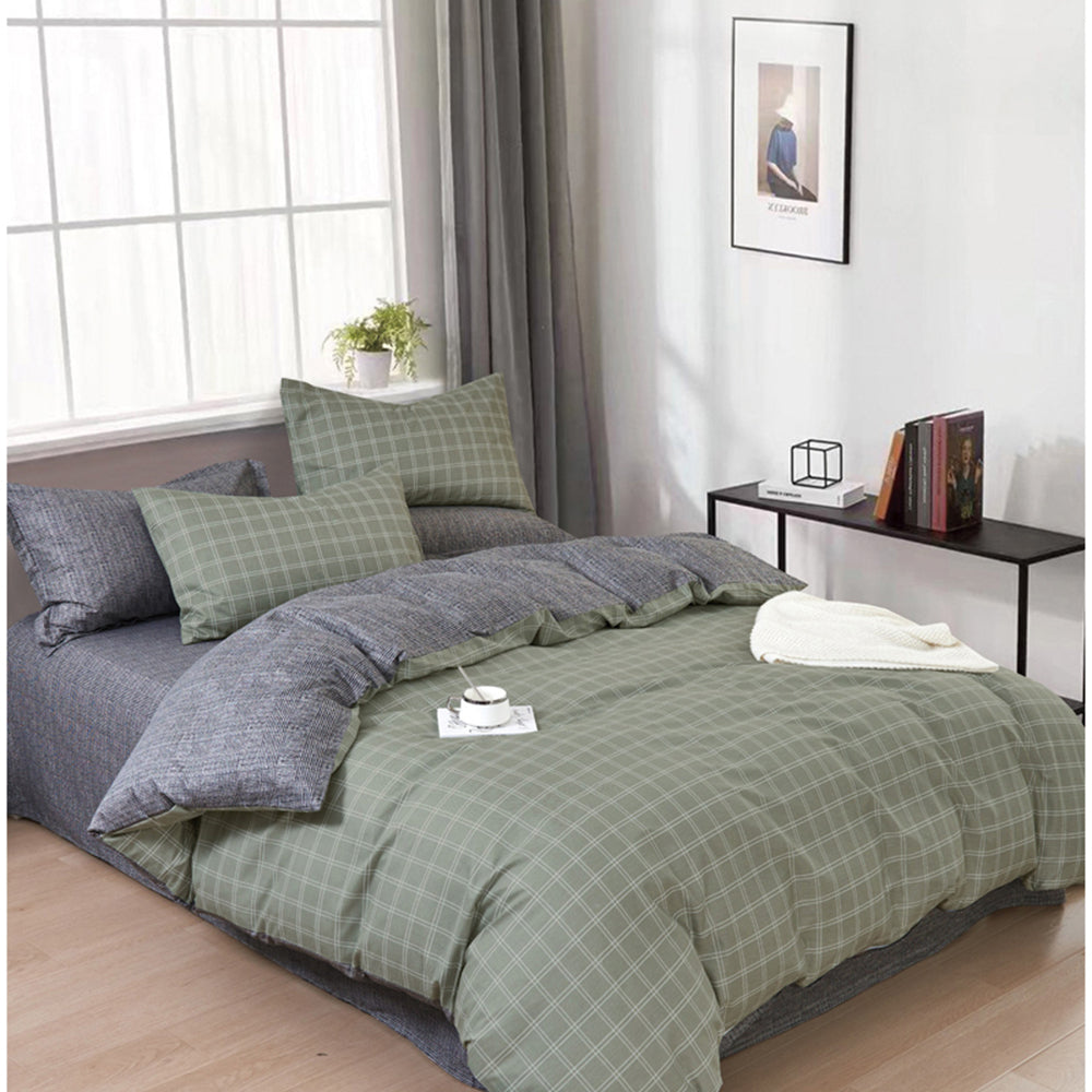 Ardor Harlan Quilt Cover Set Cotton Home Bedding Grey