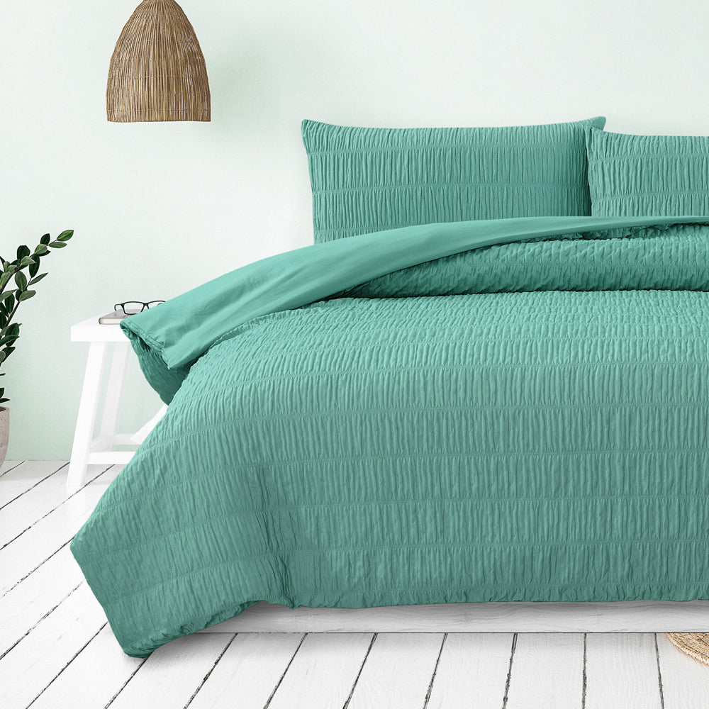 Ardor Boudoir Tuscan Ruched Polyester Quilt Set Teal — image 2