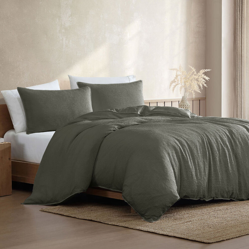 Ardor Boardwalk Quilt Cover Bedding Set w/ Pillowcase - Green
