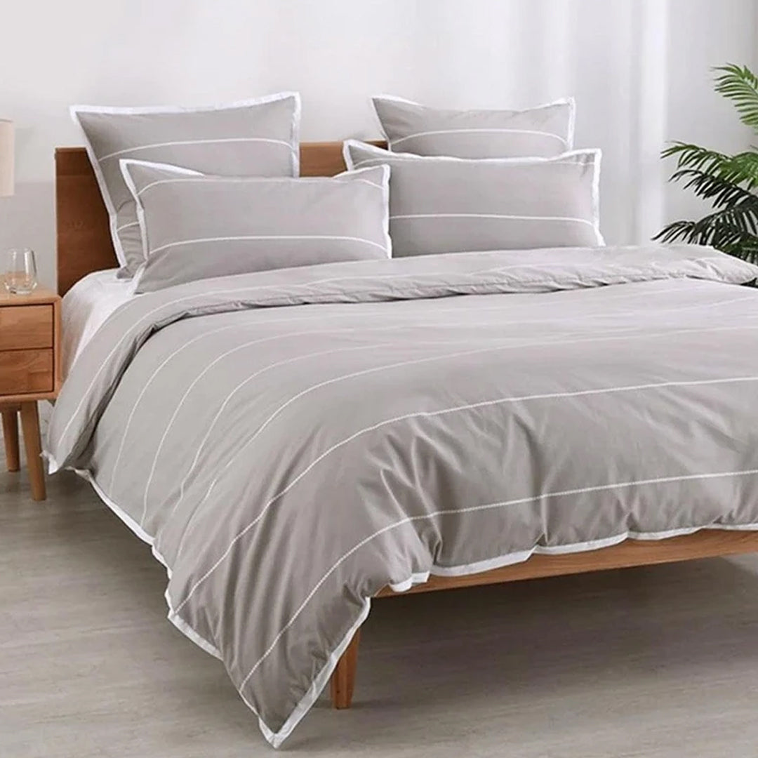 Jason Commercial Super King Bed Calista Printed Quilt Cover Set 270x240cm Hazel — image 2