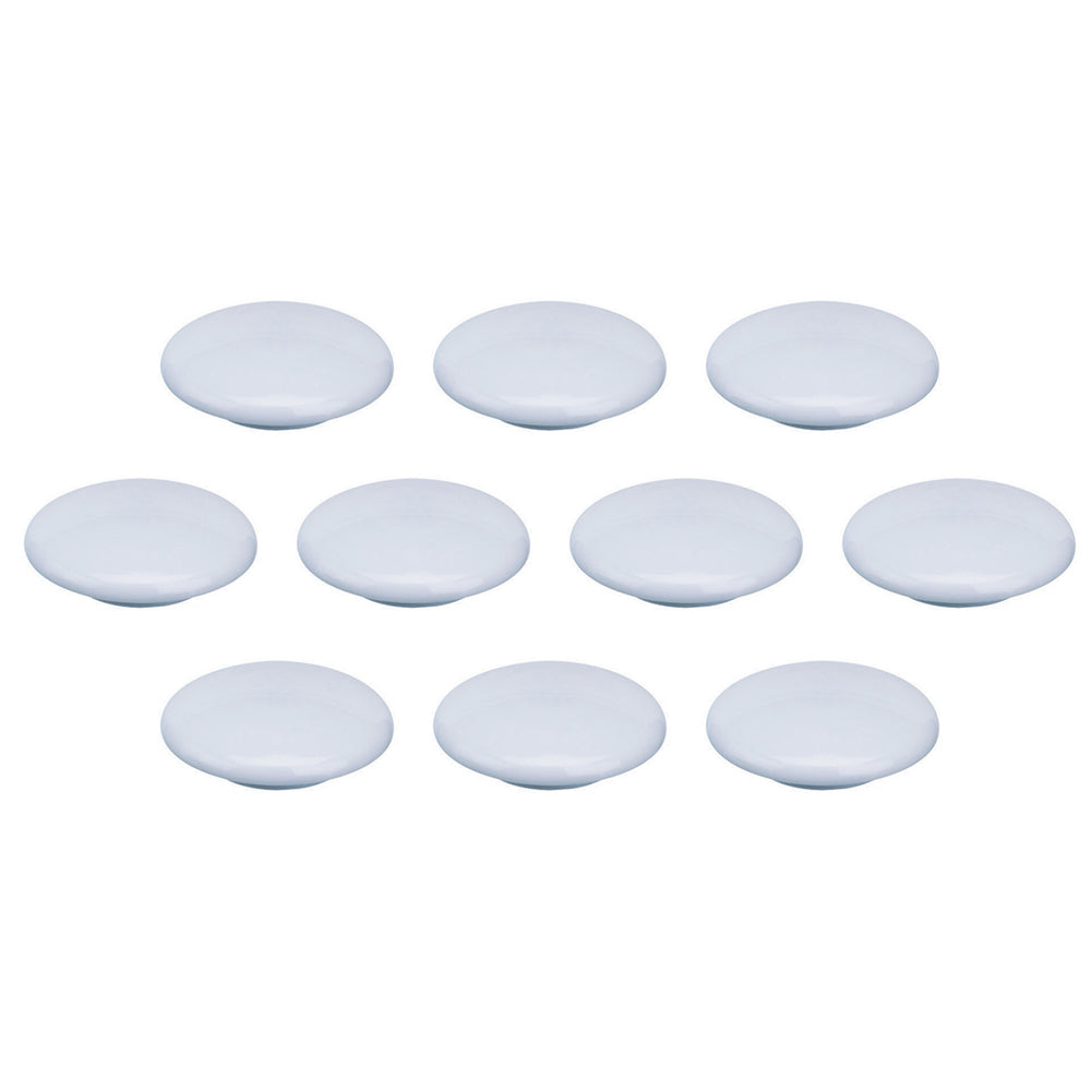 Quartet 20mm Magnet Buttons Document/Photo Holder For Magnetic Board White (10 Pack)