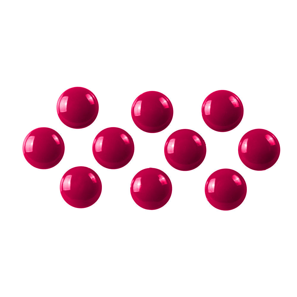 Quartet 30mm Magnet Buttons Document/Photo Holder For Magnetic Board Red (10 Pack)