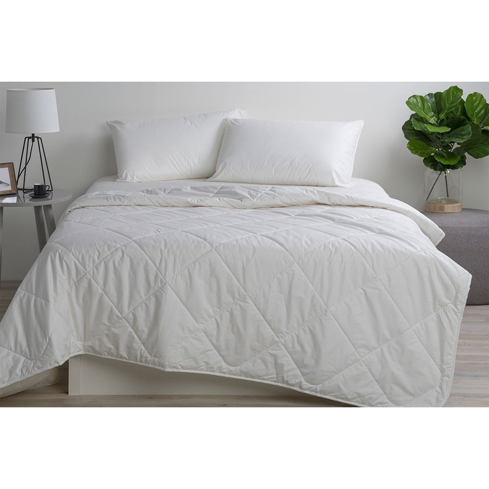 Jason Single Bed All Seasons Bedding Washable Quilt/Doona Australian Wool 300GSM — image 2