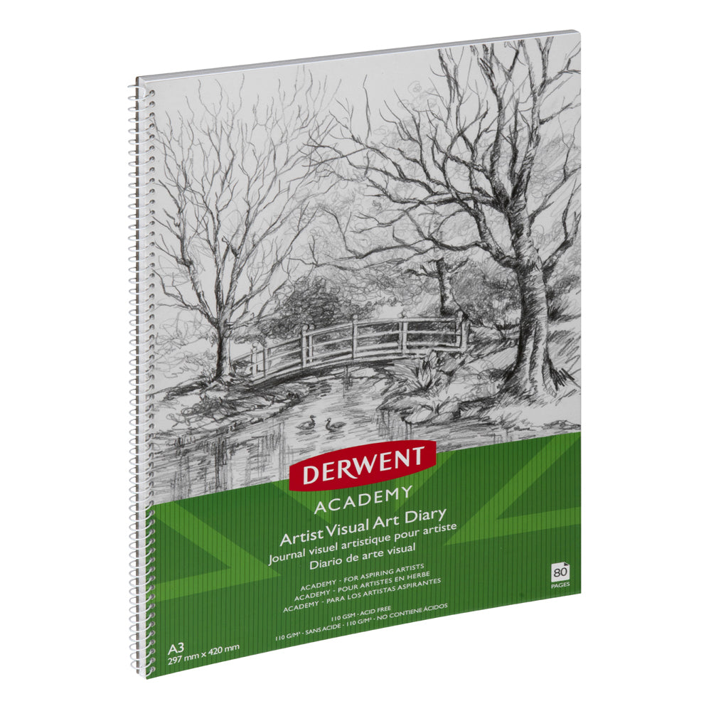 Derwent Academy Art/Craft Visual Art Diary A3 Portrait Orientation 80pg 350Gsm — image 3