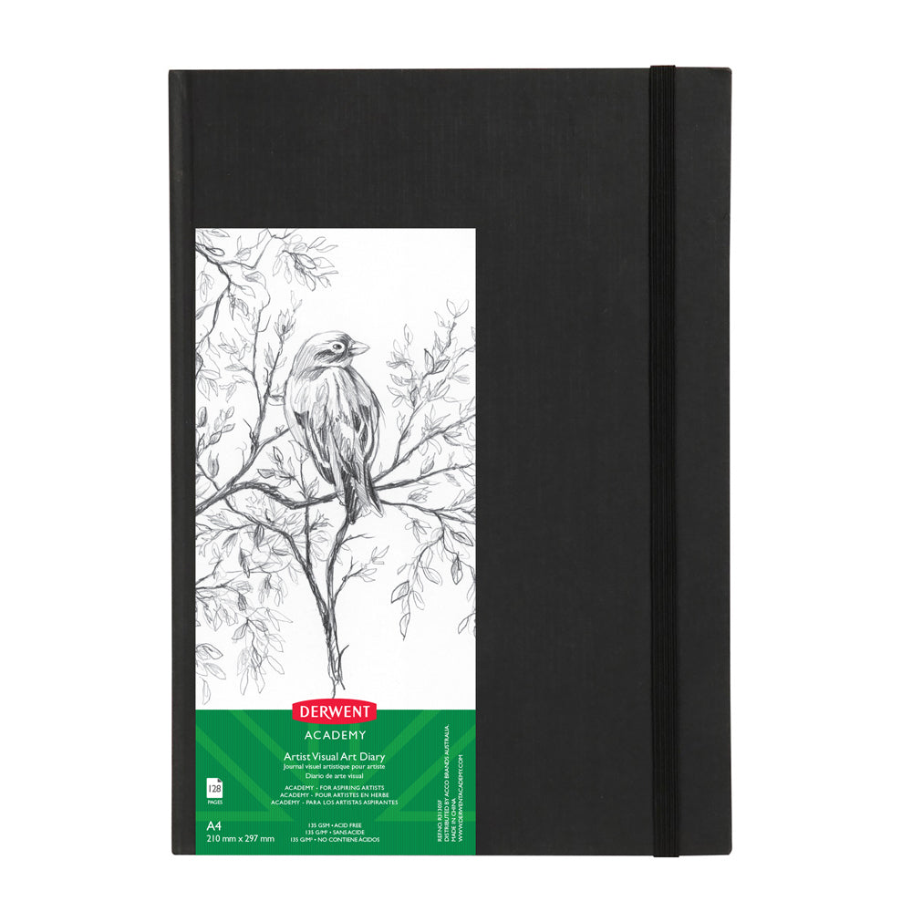 Derwent Academy Art/Craft A4 Visual Art Diary Hardcover Portrait 120pg 140Gsm (2 Pack) — image 2