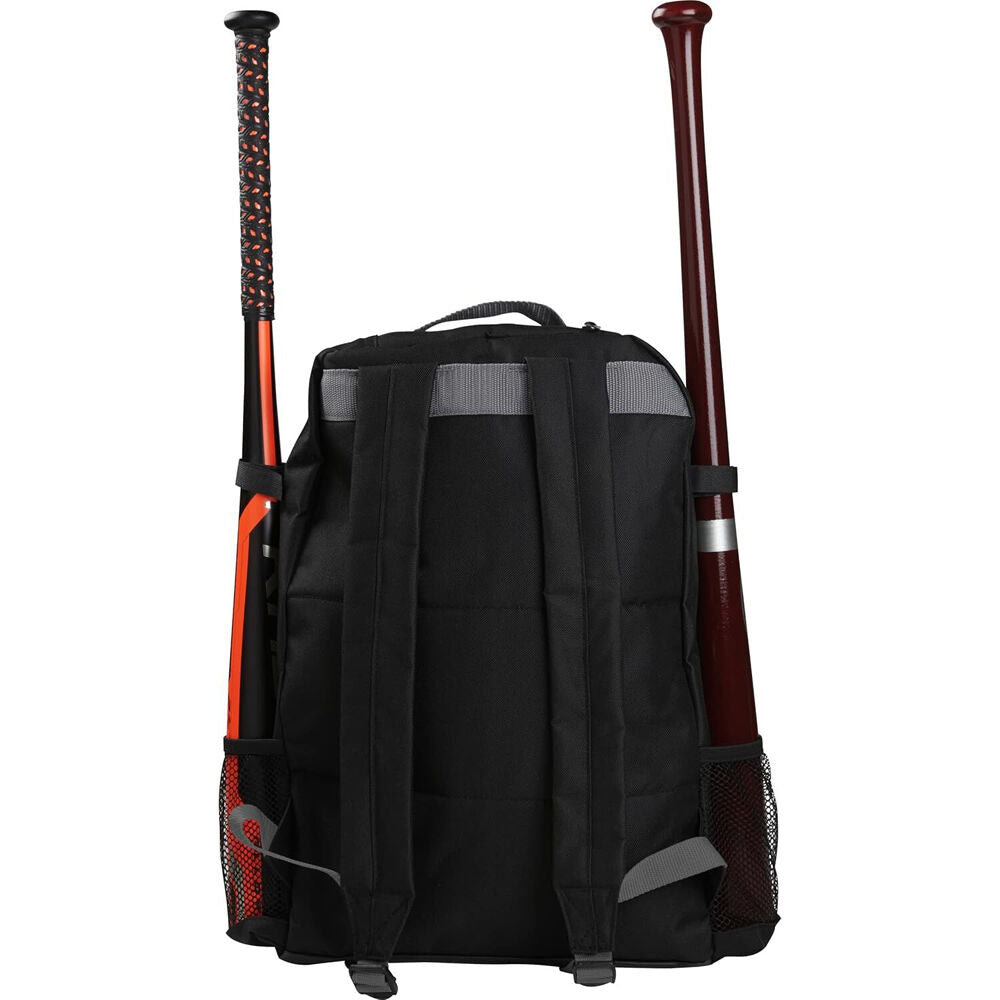 Rawlings Black/Grey R200 Youth Players Baseball Sports Backpack — image 2
