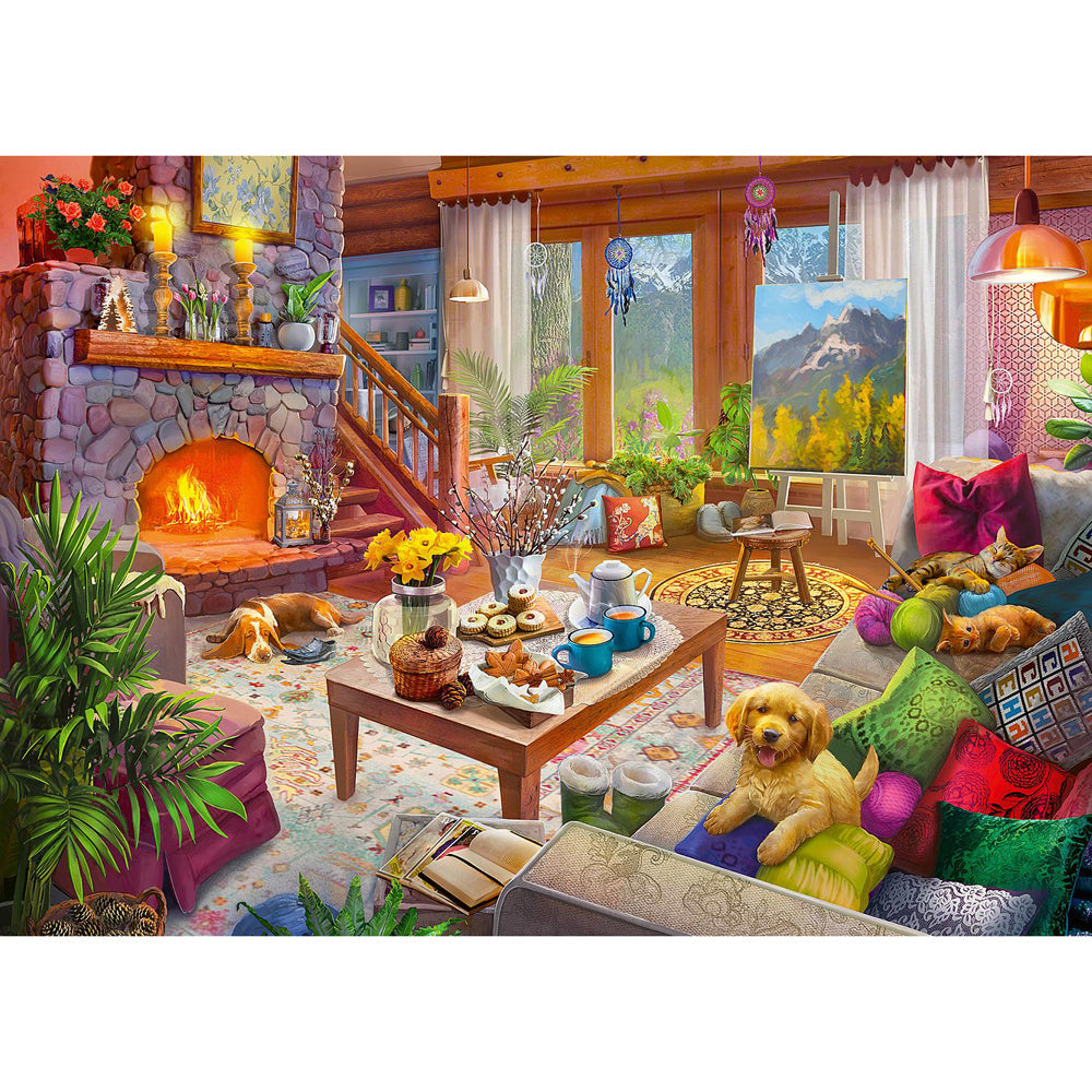 Ravensburger Cozy Cabin Adults Jigsaw Puzzle (1000 Pieces)