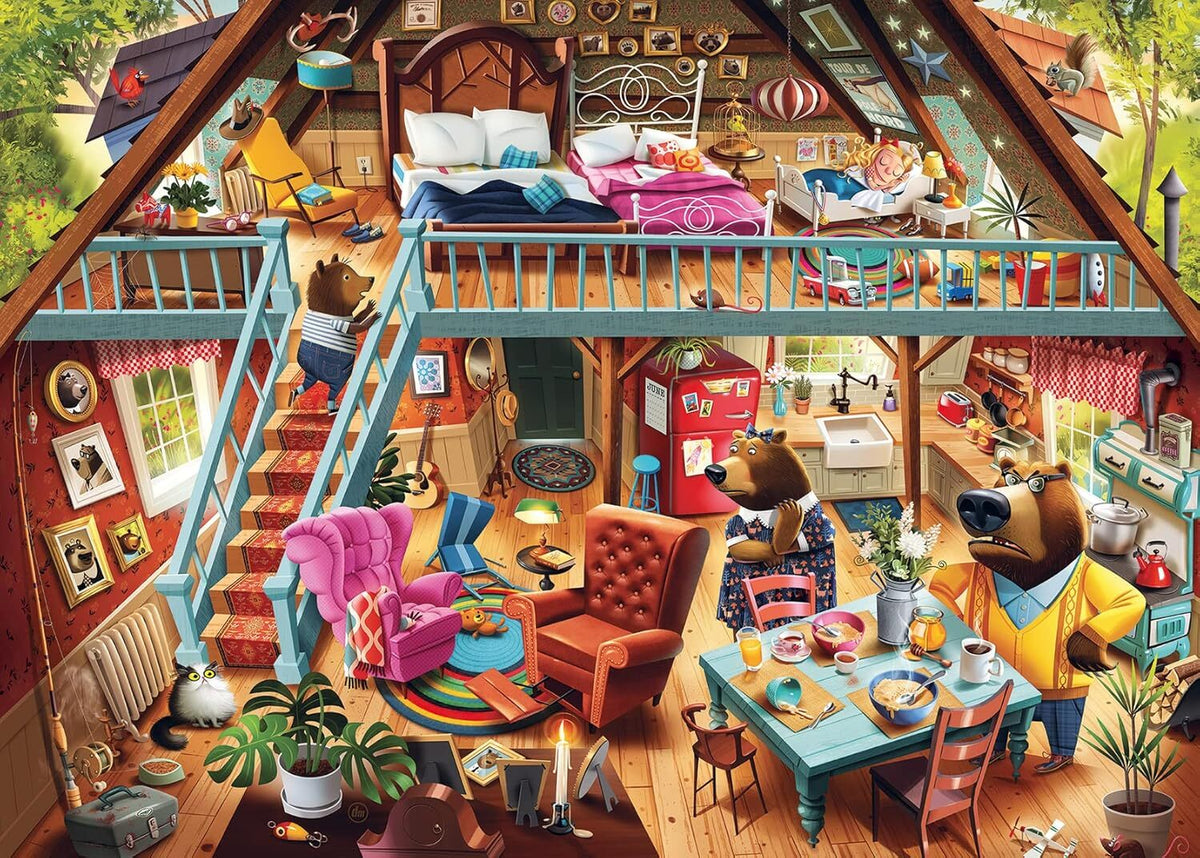 Ravensburger Goldilocks Gets Caught Family Jigsaw Puzzle Game 70x50cm (1000 Pieces)