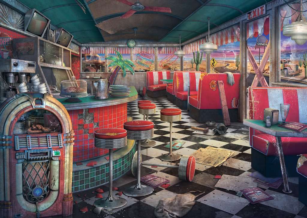 Ravensburger Decaying Diner Family/Teens Jigsaw Puzzle Game 70x50cm (1000 Pieces) — image 2